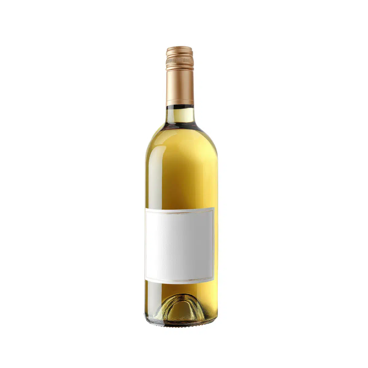 Vino in bottiglia bianco