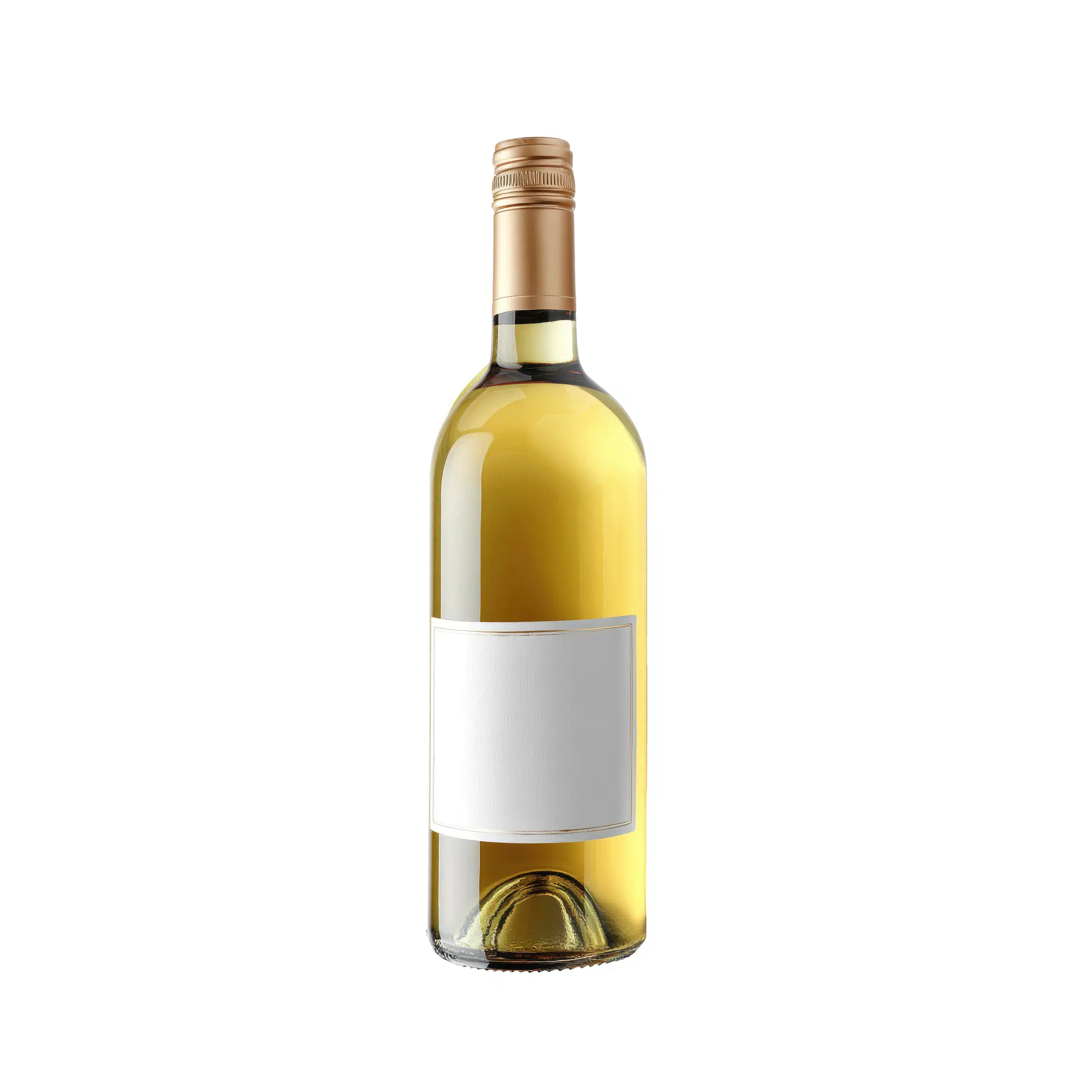 Vino in bottiglia bianco